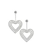 Crystal 3-heart Earrings