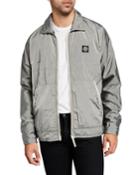 Men's Nylon Metal Zip-front Overshirt Jacket