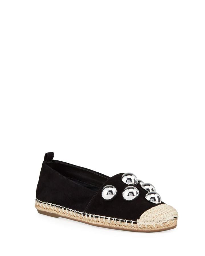 Pilla Mega Studded Suede Espadrilles