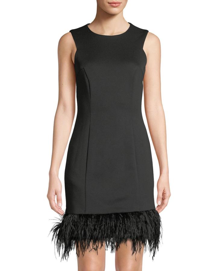 Feather-hem Sleeveless