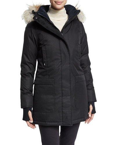 Carla Hooded Zip-front Coat