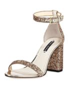 Lillian Glitter Block-heel
