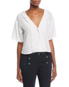 Arto V-neck Button-front