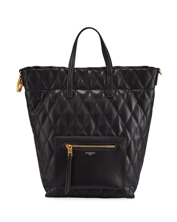 Duo Quilted Backpack Tote Bag