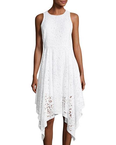 Handkerchief-hem Sleeveless