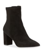 Lonnie 75 Suede Pointed-toe Booties