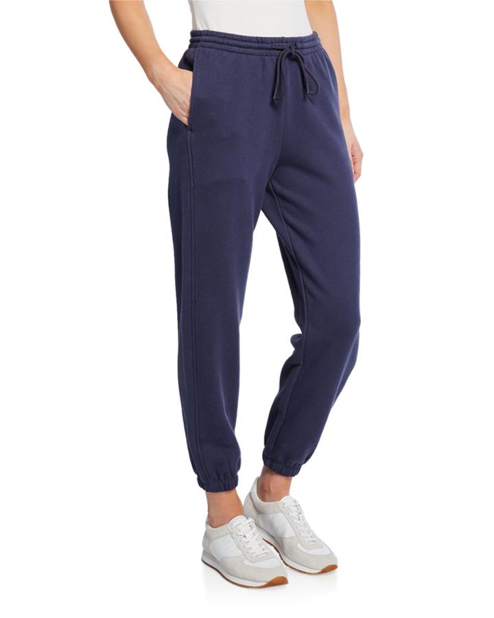 Drawstring Cotton Jogger Pants With Pockets