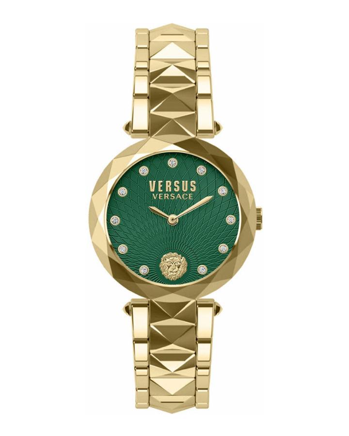 36mm Ip Gold Green Dial Ip Gold Watch With Bracelet
