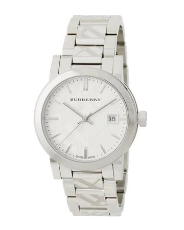 34mm The City Stainless Steel Bracelet Watch, White