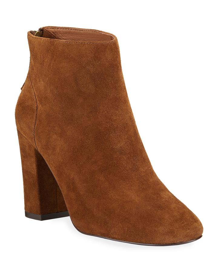 Joy Suede Ankle Booties