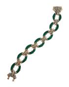 Ismene Ornate Green Agate Oval