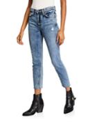 Karolina High-rise Cropped Distressed Skinny Jeans - Almost Gone