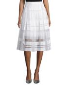 Vista Sheer-striped A-line