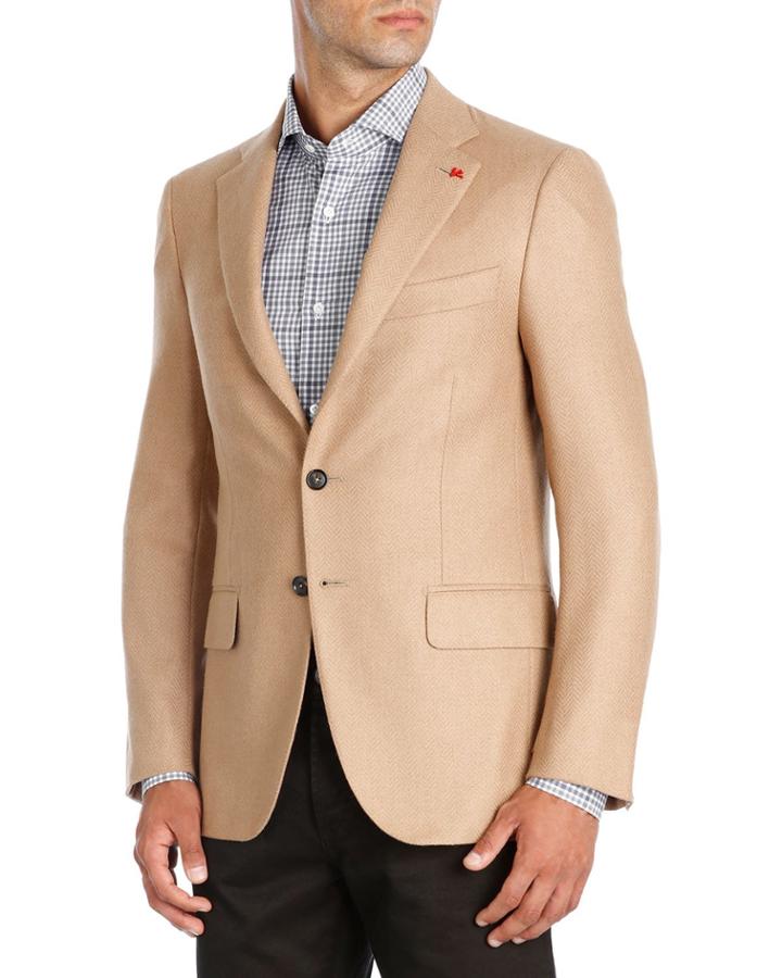 Sanita Baby Camel Herringbone Blazer