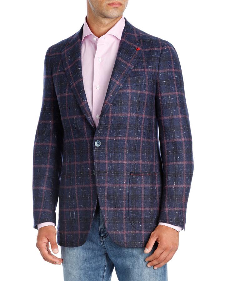 Domenico Windowpane Cashmere