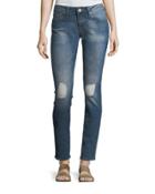 Serena Knee-ripped Vintage Jeans