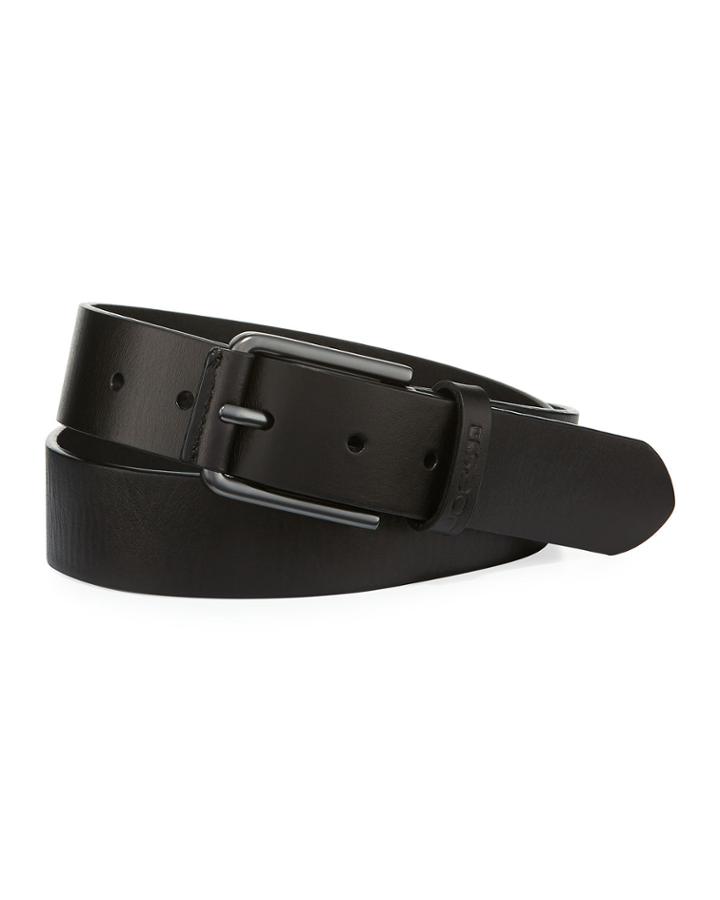 Leather Wrap Buckled Belt