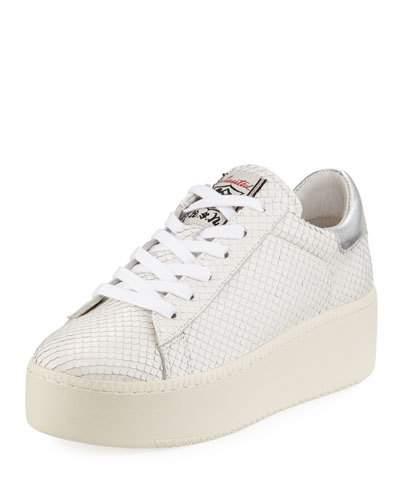 Cult Embossed Leather Platform