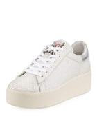 Cult Embossed Leather Platform