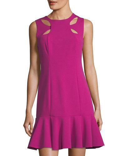 Fit-and-flare Cutout Cady Dress