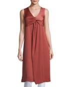 Anastasia Gathered Tunic Top, Rust