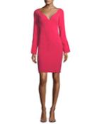 Maxwell Mini Long-sleeve Sheath Cocktail Dress