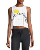 Sleeveless Cropped Cotton Tank