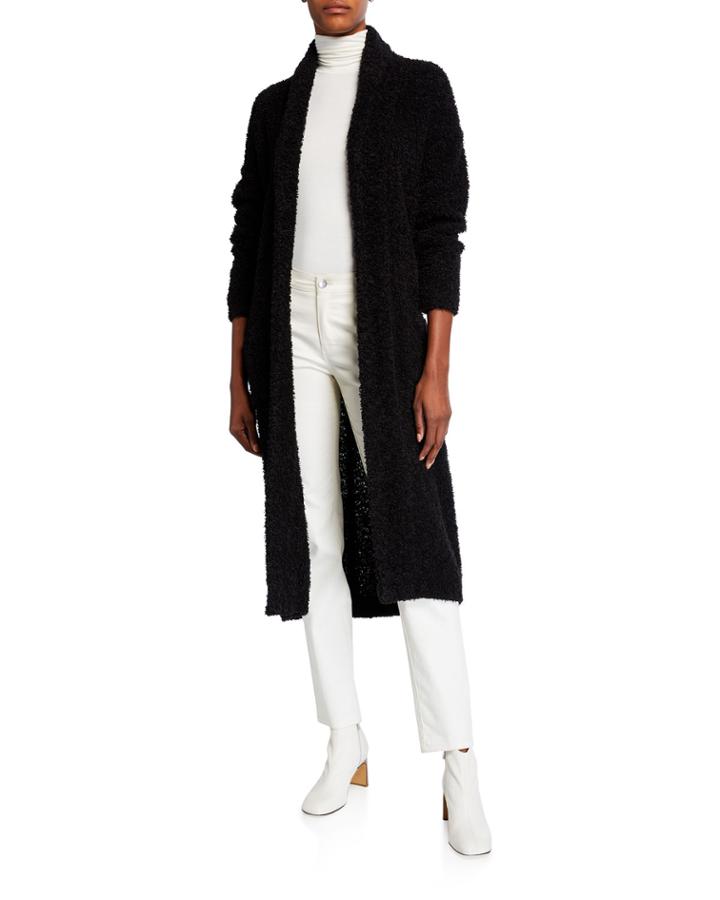 Open-front Long Cardigan