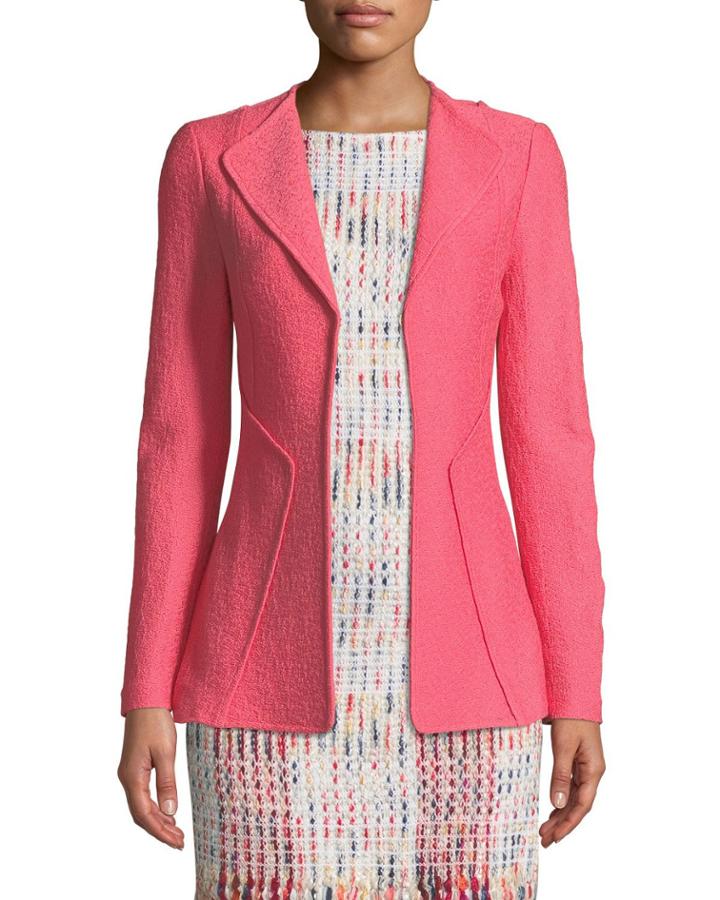 Hannah Long-sleeve Knit Blazer