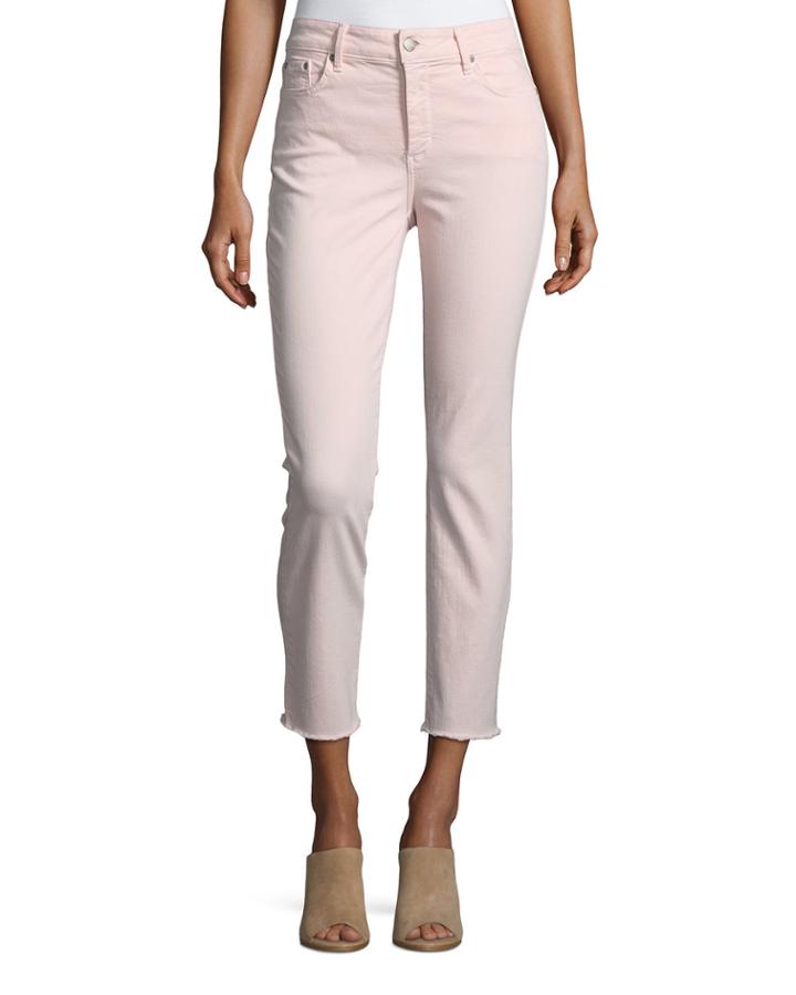 Sheri Slim Frayed-hem