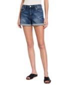 Mid-rise Rolled Denim