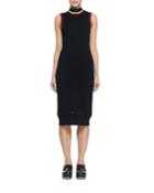 Turtleneck Sleeveless Body-con Dress