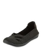 Catalina Woven Sport Flat, Black