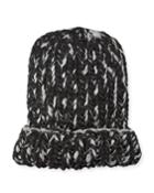 Elaine Two-tone Metallic Knit Hat