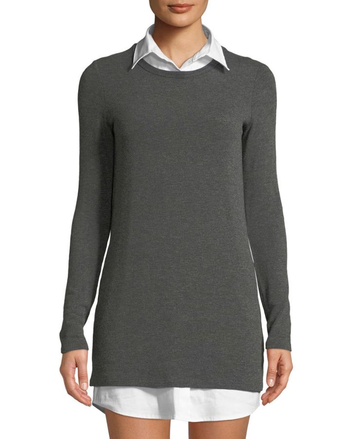 Cher Combo Sweater Tunic W/