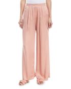 Wide-leg Satin