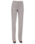 Tovah Classic Straight-leg Trousers, Pewter