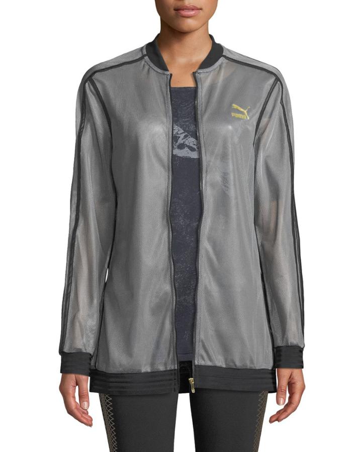 T7 Zip-front Mesh Track Jacket
