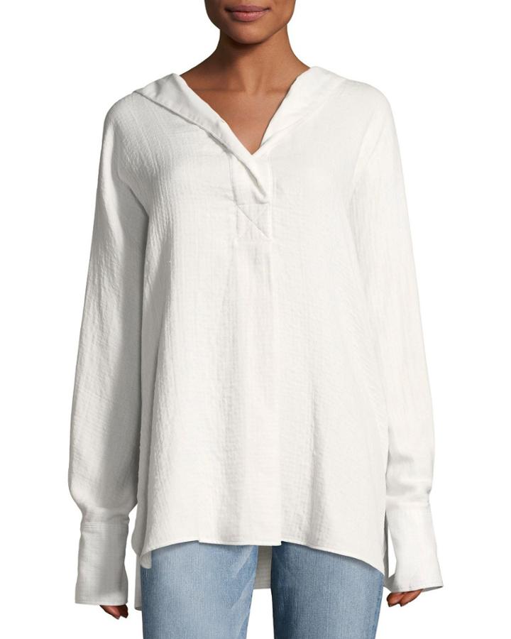 Carson Hooded Long-sleeve Cotton
