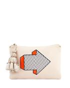 Georgiana Arrow Tassel Clutch Bag