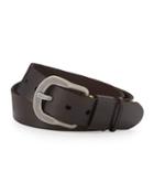 Braeden Leather Belt, Brown