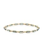 18k Gold Rock Candy Gelato 16-stone Bangle In Blue Topaz