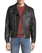 Men's Leather Biker Jacket