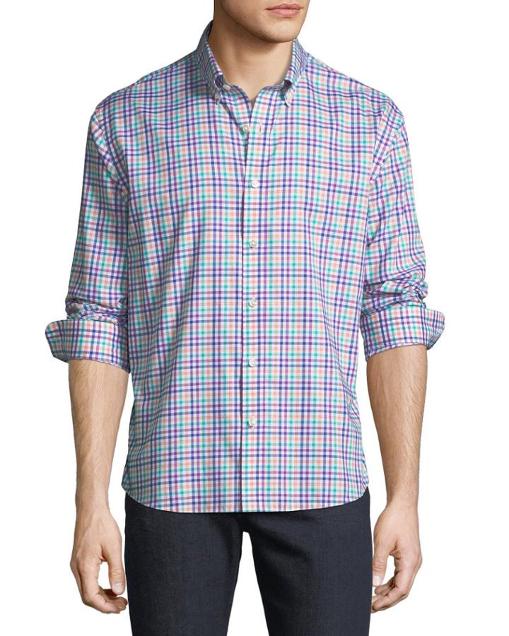 Men's Regular-fit Twill Checkered