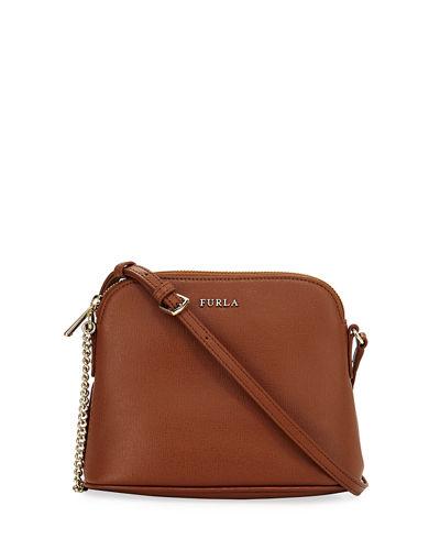 Miky Chain Leather Crossbody Bag