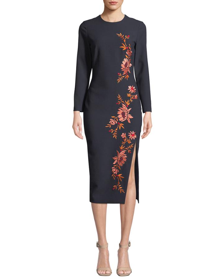 Lexi Embroidered Floral Cocktail Dress
