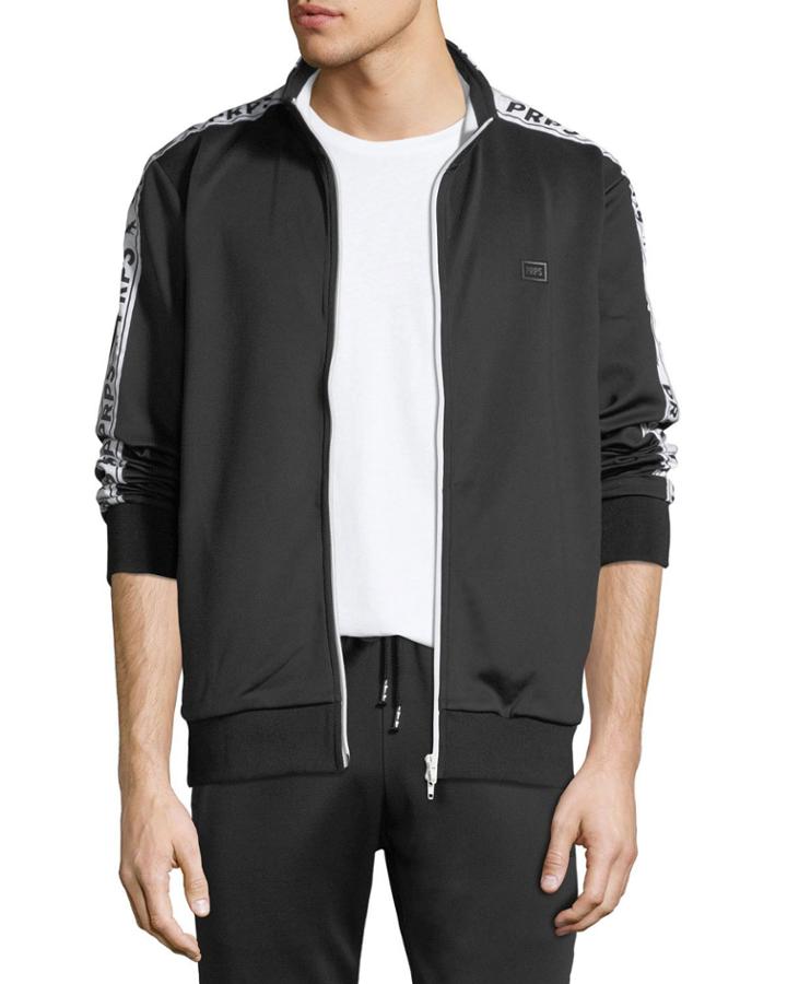 Men's Logo Tape Track Jacket