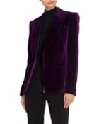 Velvet Two-button Blazer
