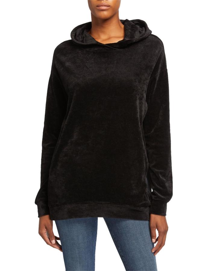Oversized Velour Hoodie