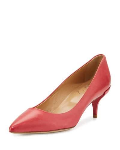Decollete Palace Leather 50mm Pump, Rosa Indiano
